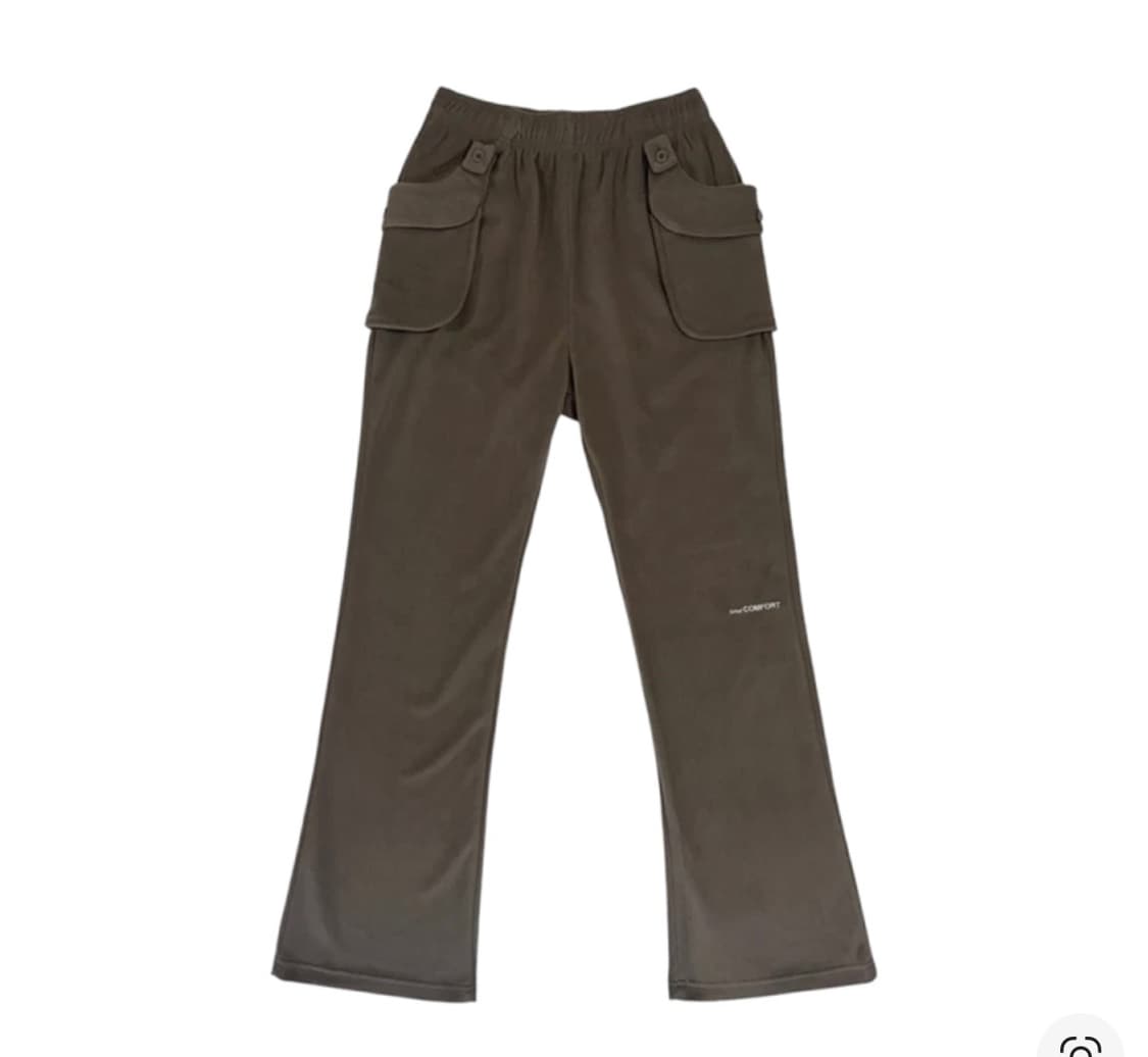 지초이 플리스 포켓 팬츠 밀크 초콜릿  상품이미지1