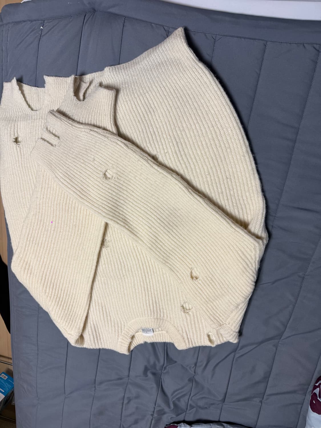 STU 디스트로이드 니트 크림 OS 상품이미지3