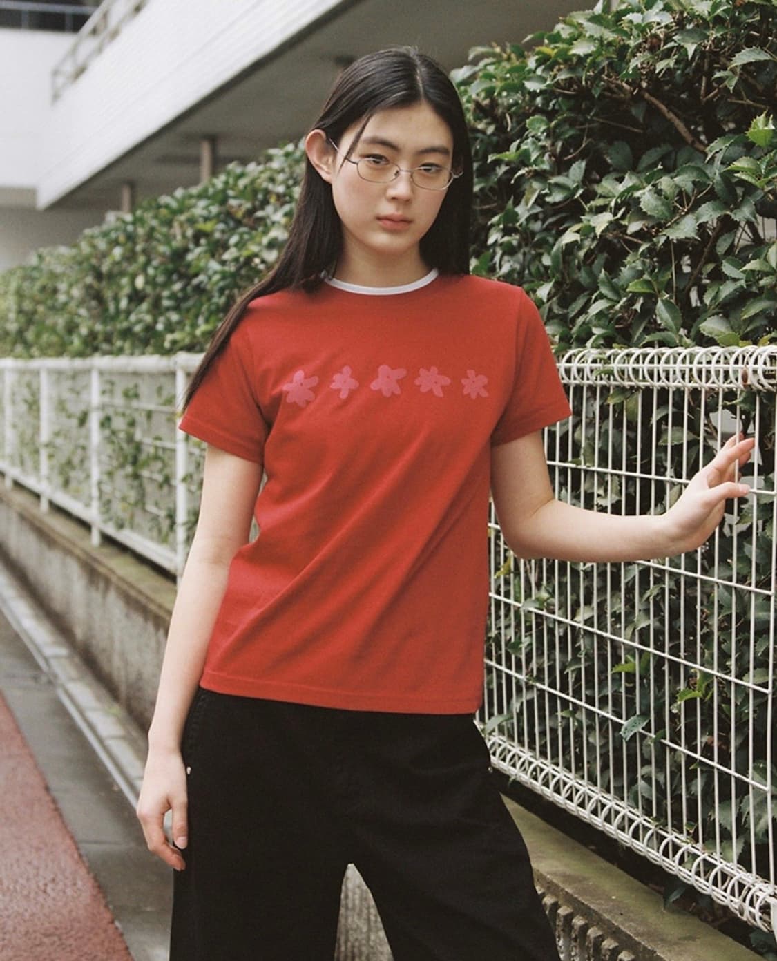 oheshio standard t-shirt red 상품이미지1
