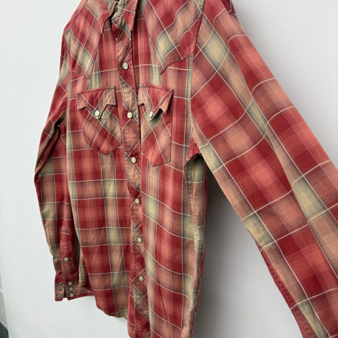 RRL 랄프로렌 웨스턴 체크 셔츠 남성 S 상품이미지3