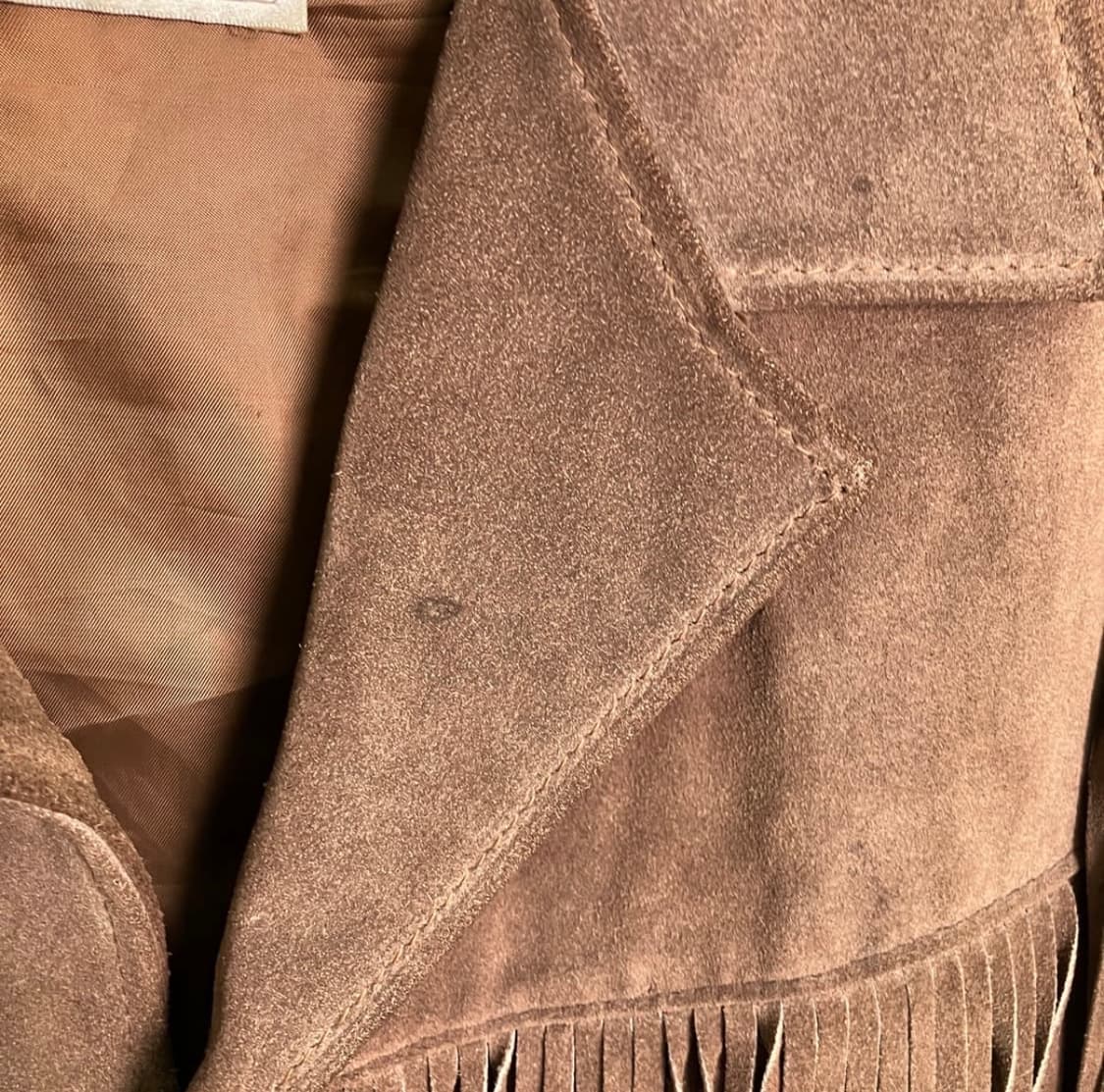 80's Schott 쇼트 웨스턴 프린지 스웨이드 자켓 38 상품이미지9