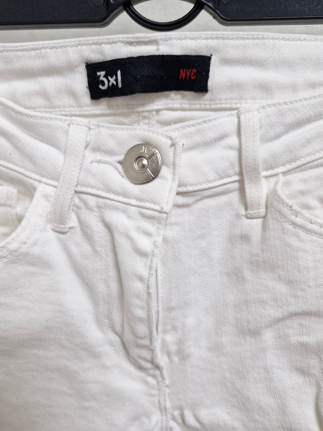 [24] 3x1 화이트 디스 스키니 데님진 상품이미지2