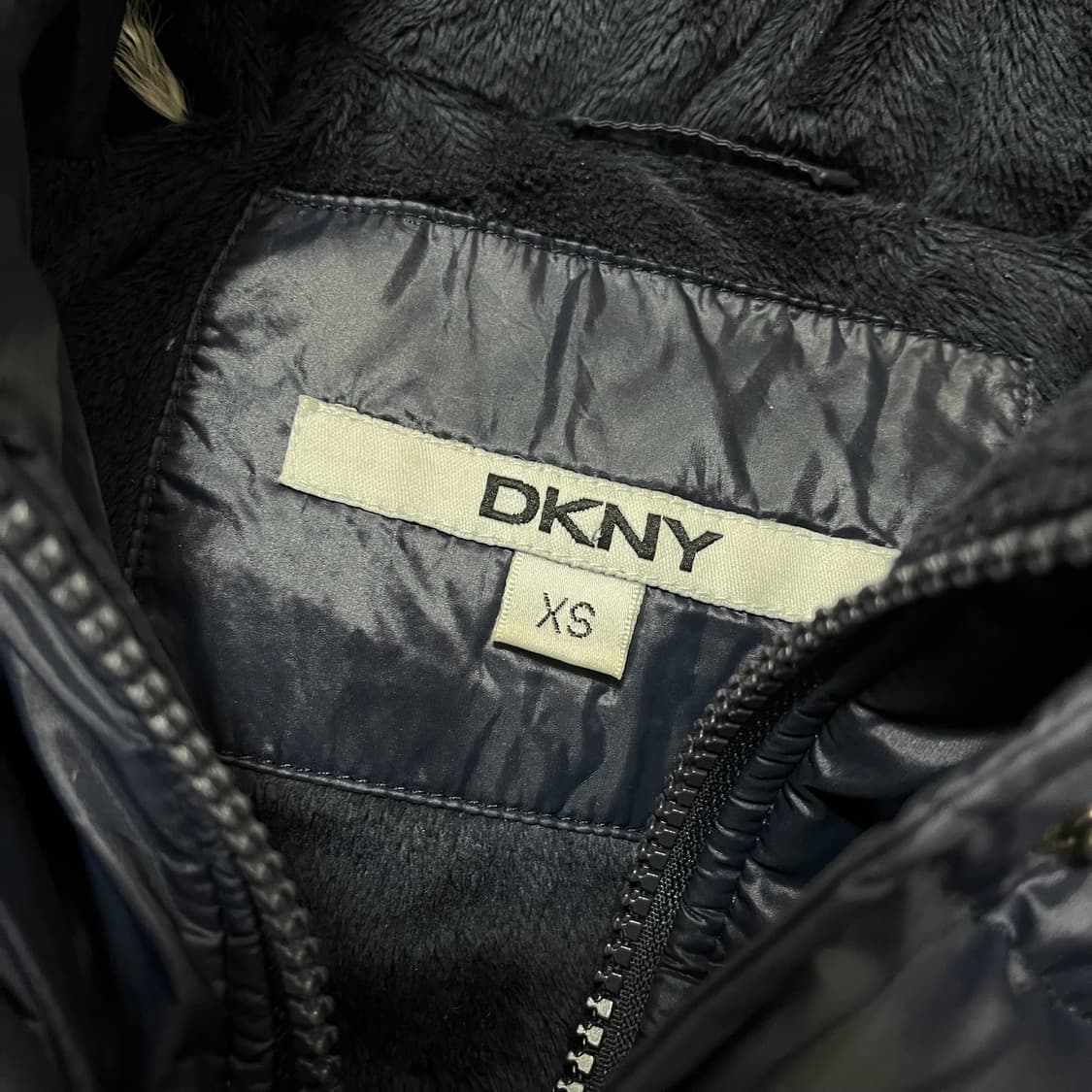 DKNY 도나카란 여성 후드 롱패딩 점퍼 [네이비] XS/85 상품이미지5
