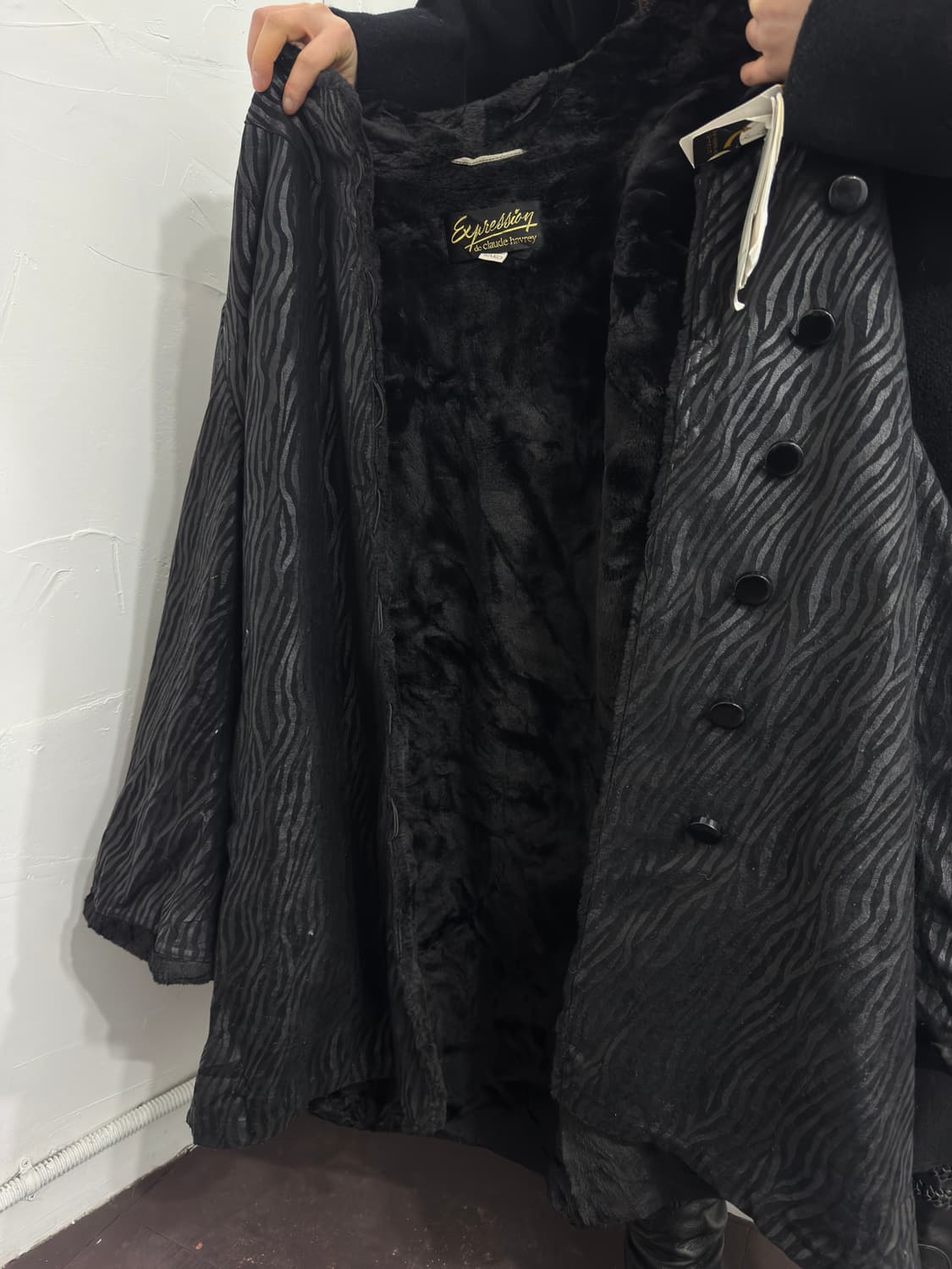 zebra fur coat 상품이미지6