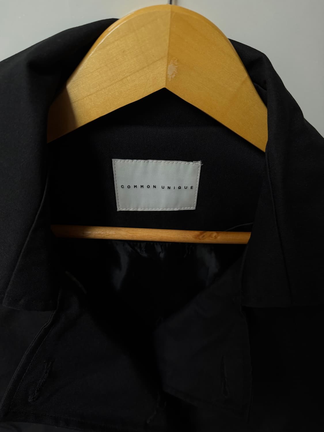 커먼유니크 트렌치코트 블랙 상품이미지2