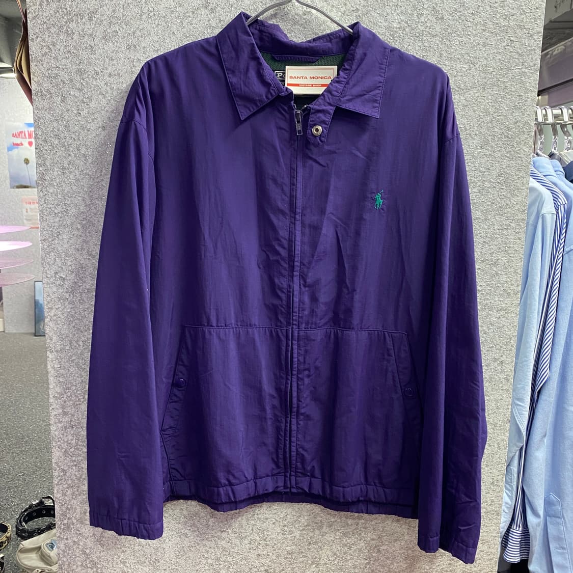 폴로 90s 나일론 퍼플 스윙톱 자켓 B3111 상품이미지2