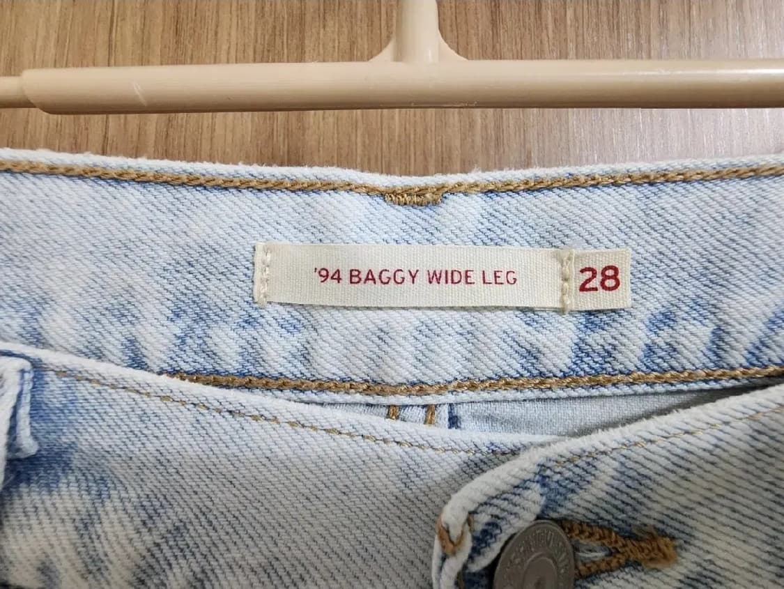 (28)여성 리바이스 94 배기 와이드 레그진 데님 팬츠 상품이미지5