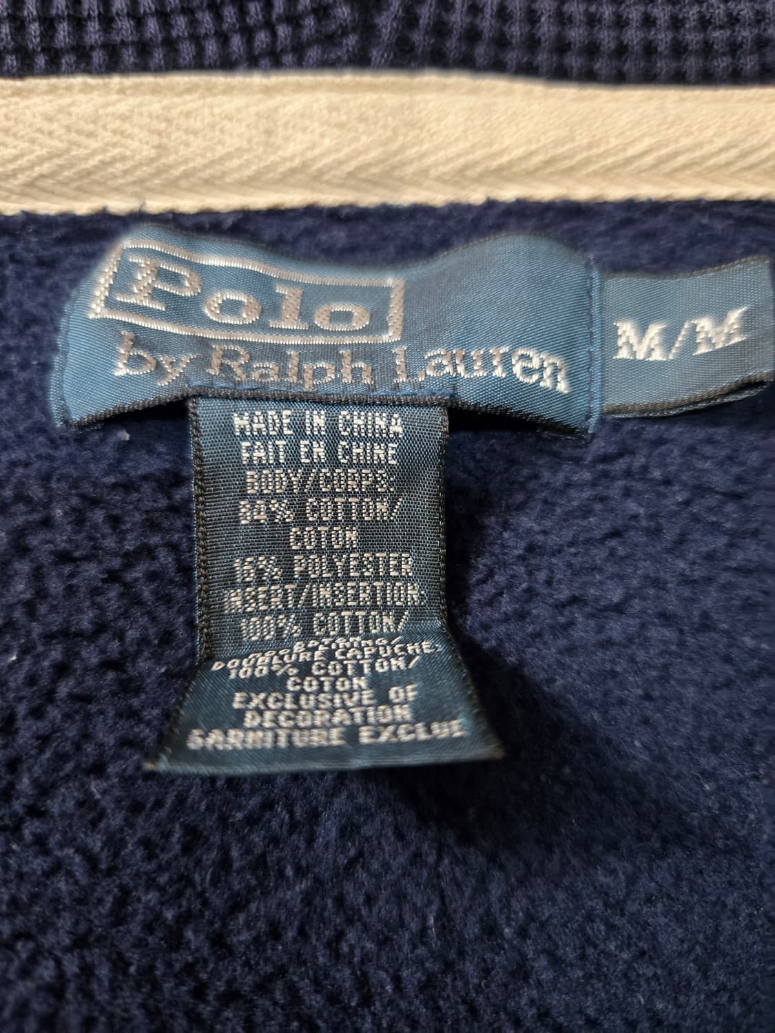 폴로 랄프로렌 네이비 후드 집업 상품이미지7