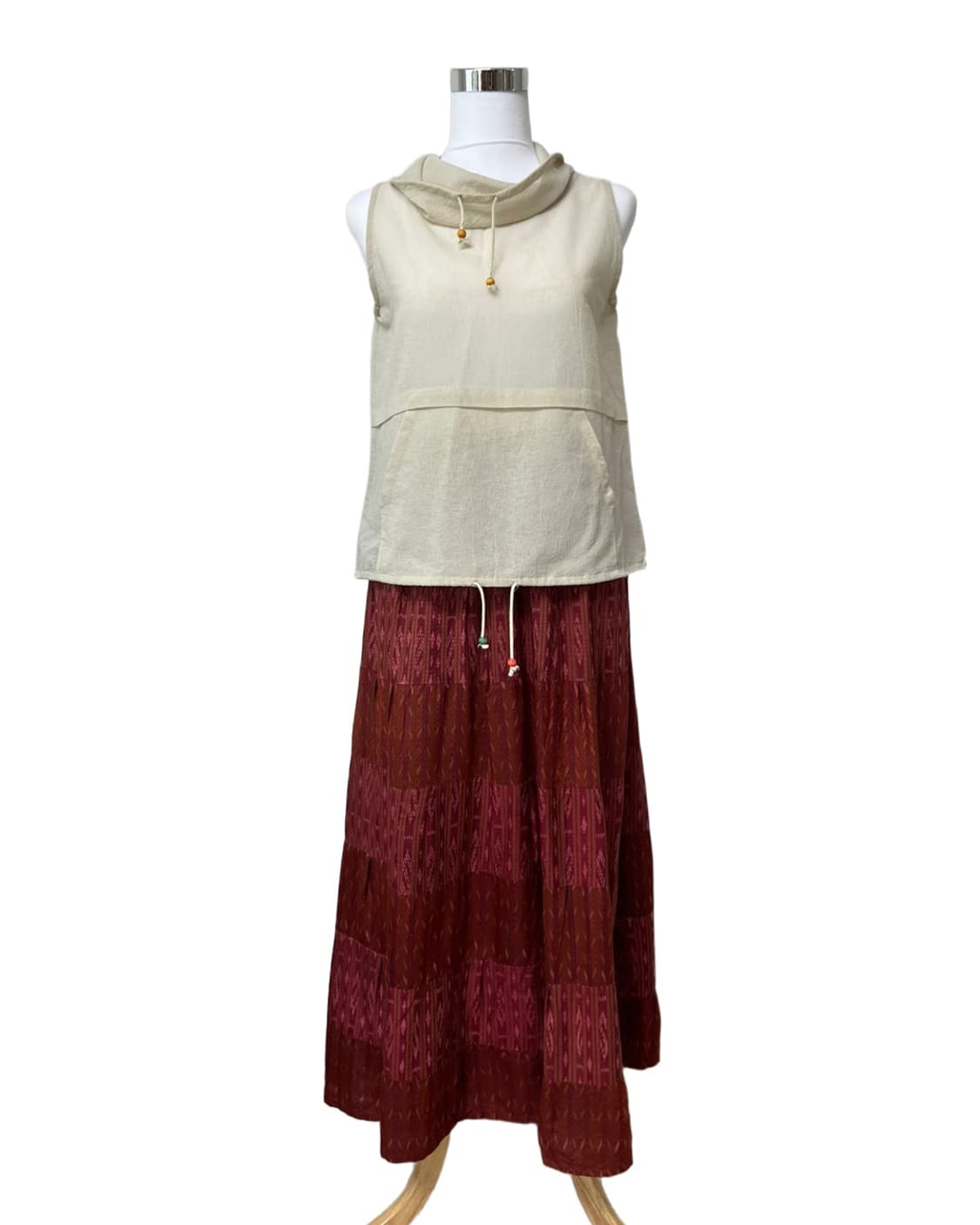 Turtleneck see through vest 상품이미지4