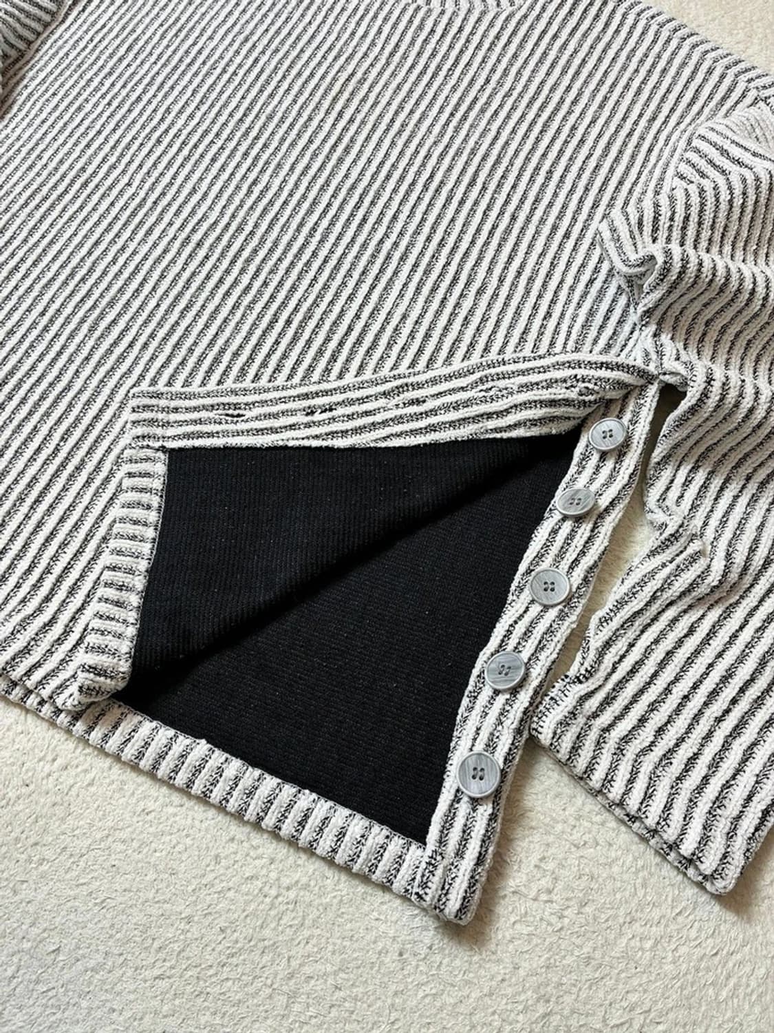 메종미네드 사이드버튼 더블 니트 PN6449 상품이미지7