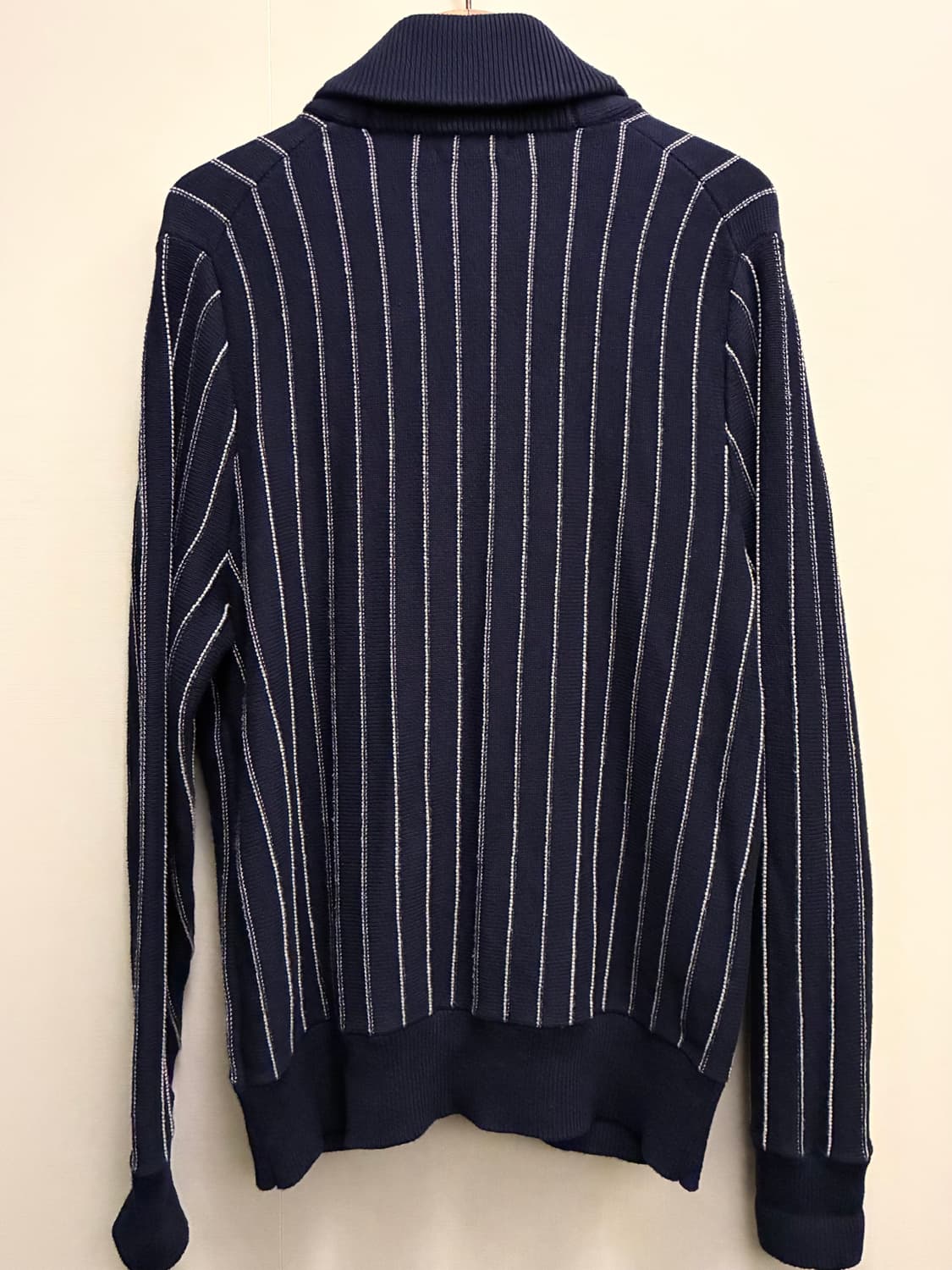 (L/103)브룩스브라더스 코튼 캐시미어 스트라이프 니트 숄가디건 상품이미지7