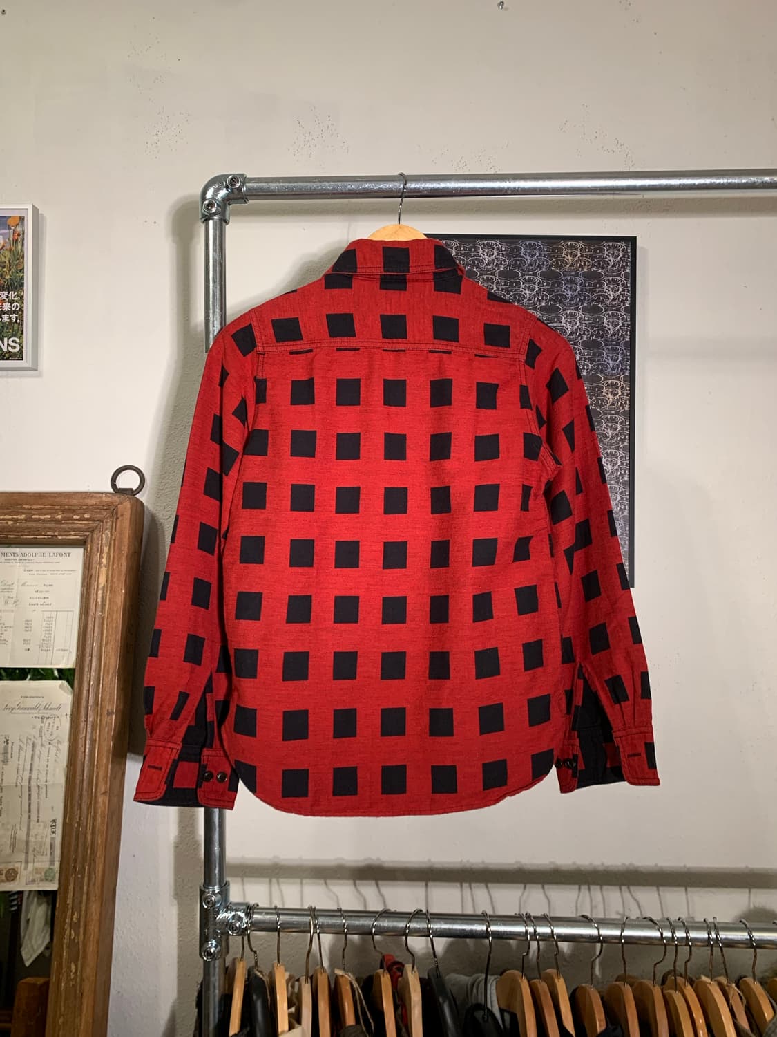 브루나보인 스퀘어 체크 플란넬 셔츠 상품이미지3