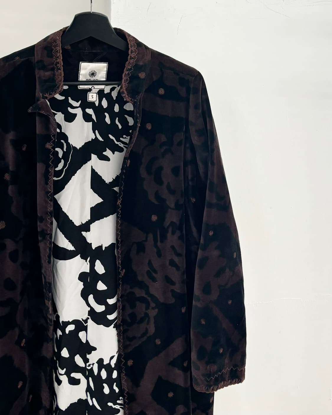 안안 런드리 플로럴 패턴 롱 코트 상품이미지4