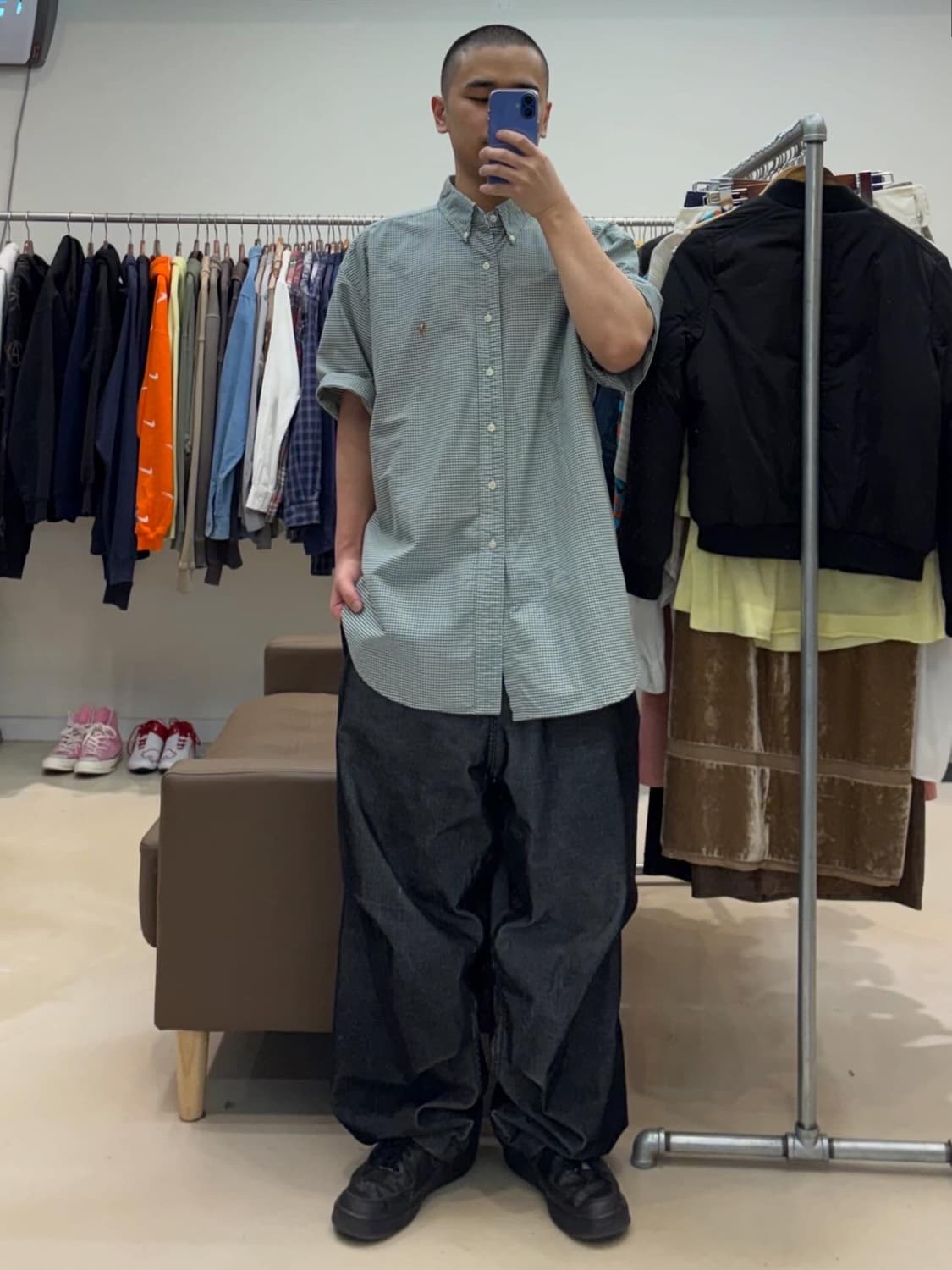 폴로 체크 반팔 셔츠 상품이미지8