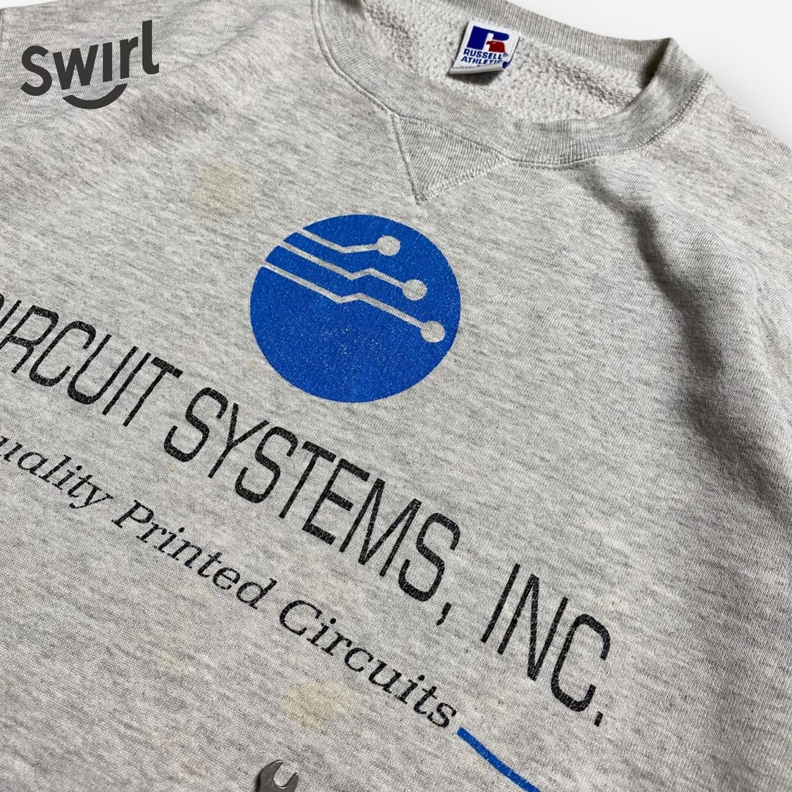 🌊90s USA Russell tech sweatshirts 상품이미지6