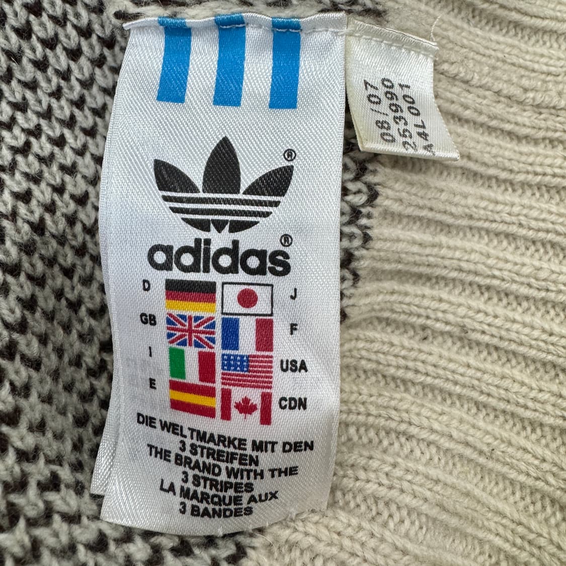 아디다스 00s 캐나다 코위찬 니트집업 상품이미지8