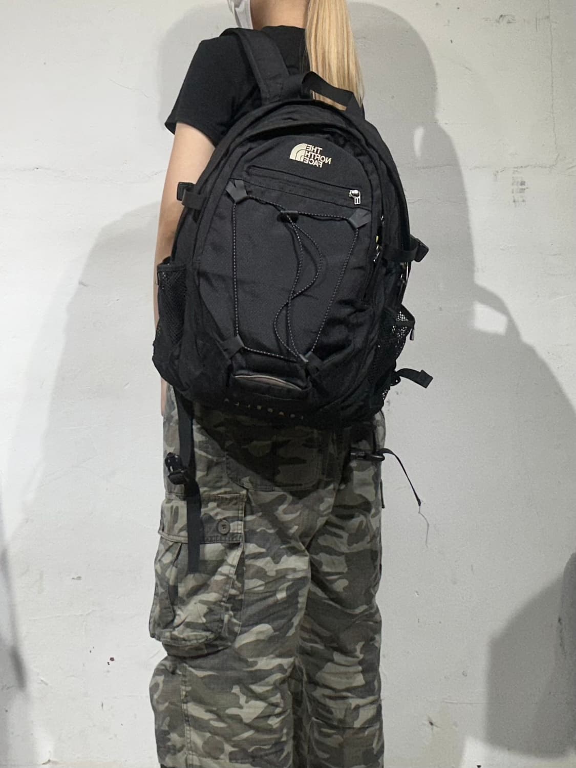 노스페이스 블랙 이자벨라 스트랩 포인트 백팩 가방  상품이미지1