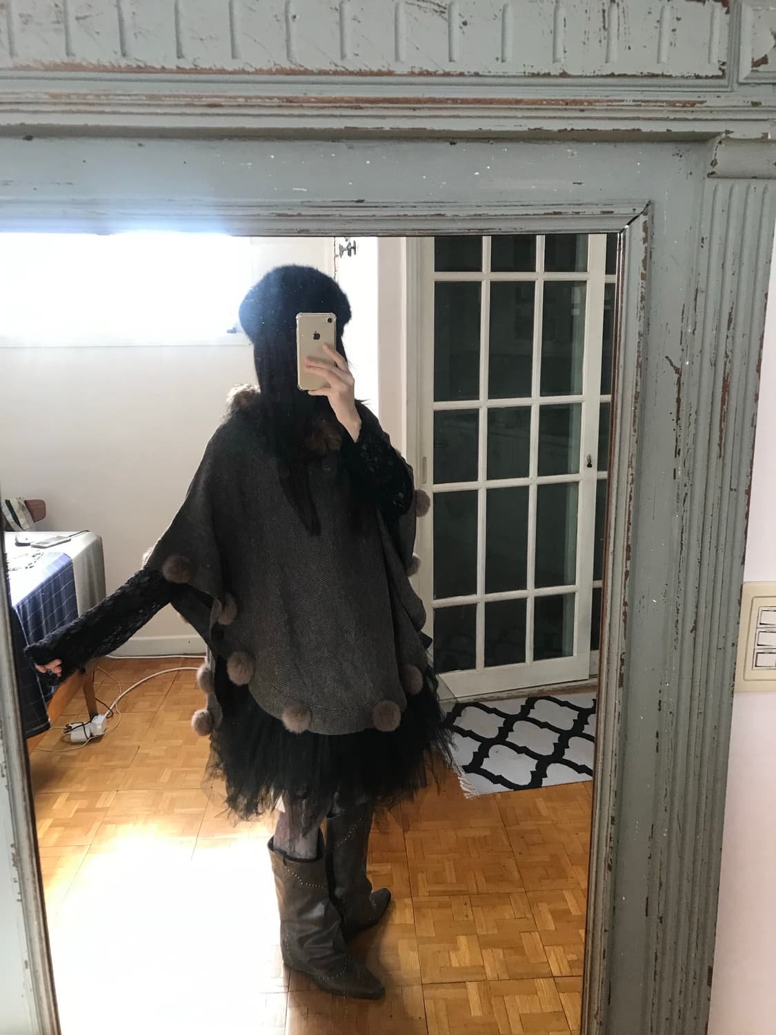 vintage fur cape 상품이미지3