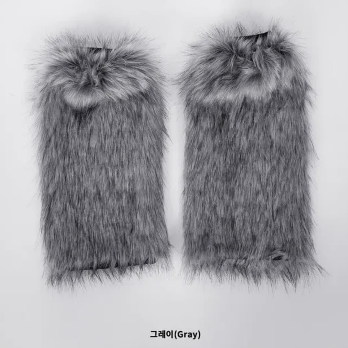 빈티지 퍼 레그워머 그레이 상품이미지2