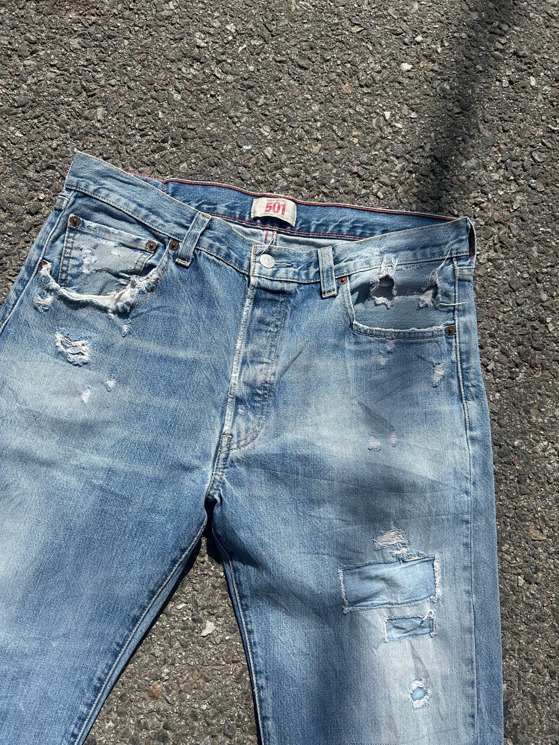 00‘s 리바이스501 리페어진 34in 상품이미지2