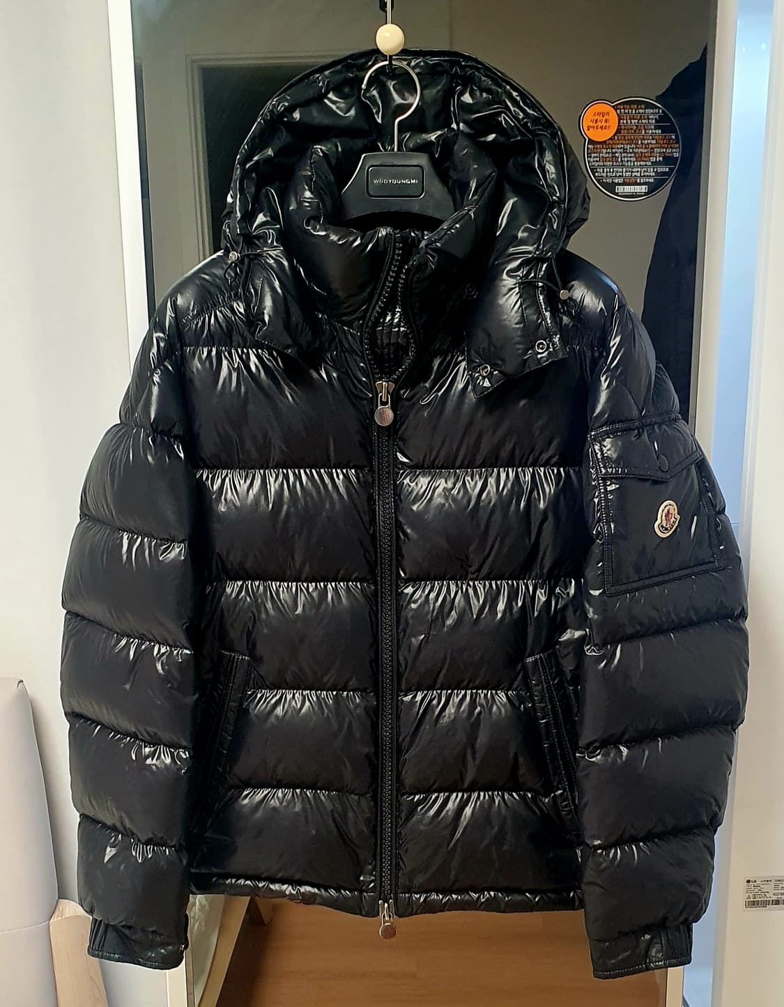 매장판)몽클레어 21FW 마야 유광 패딩(블랙,2) 상품이미지1