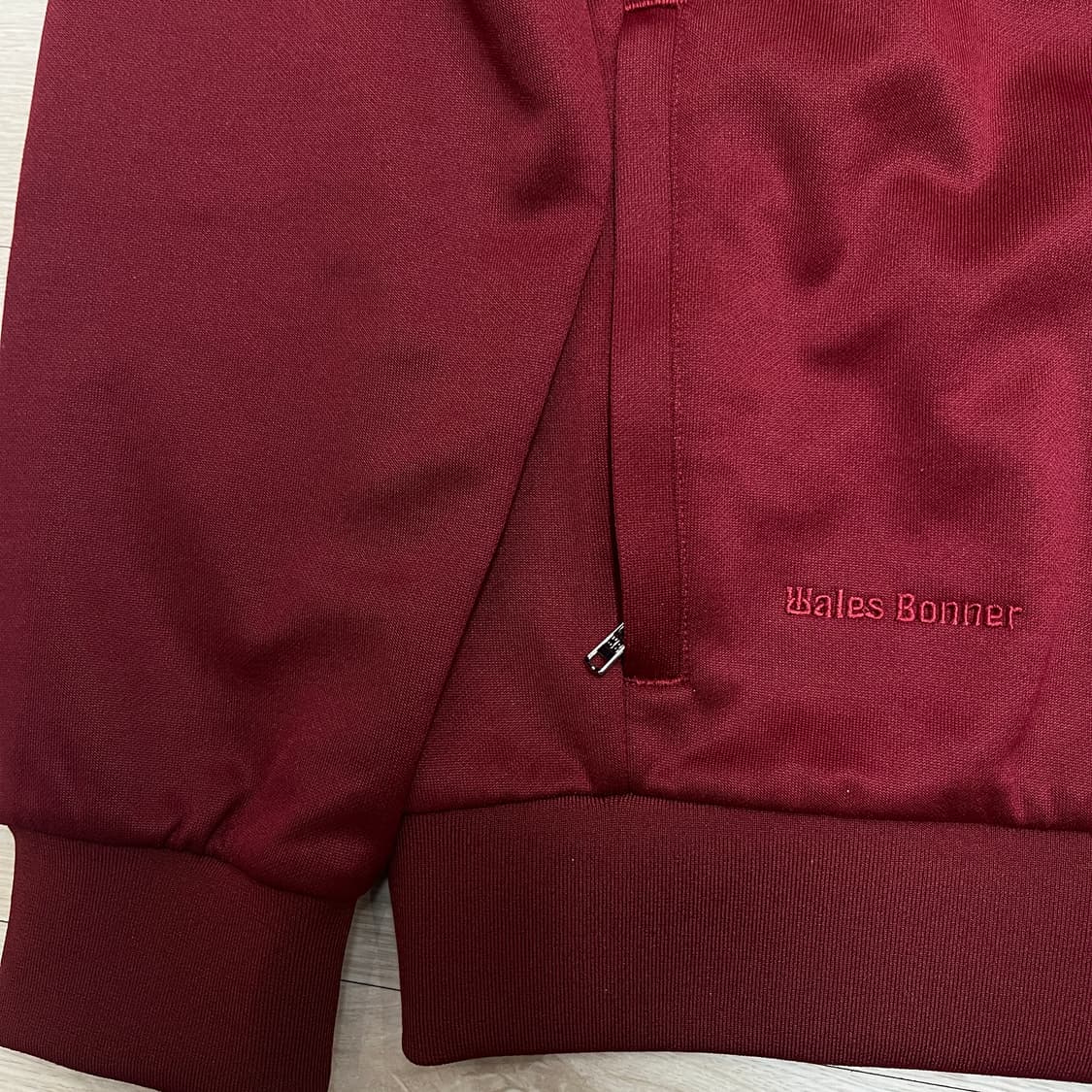 아디다스 웨일즈보너 트랙 후드집업 버건디 XL 새상품 상품이미지3