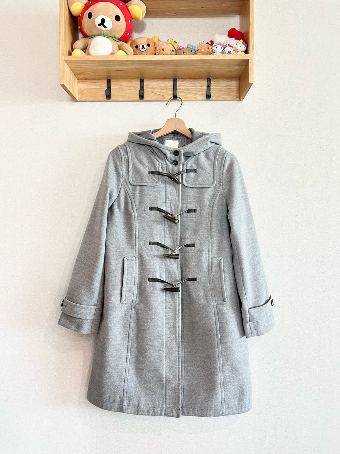 jpn 하구미 스즈코 너드 모리걸 히피 아오이유우 떡볶이코트 더플코트 상품이미지2