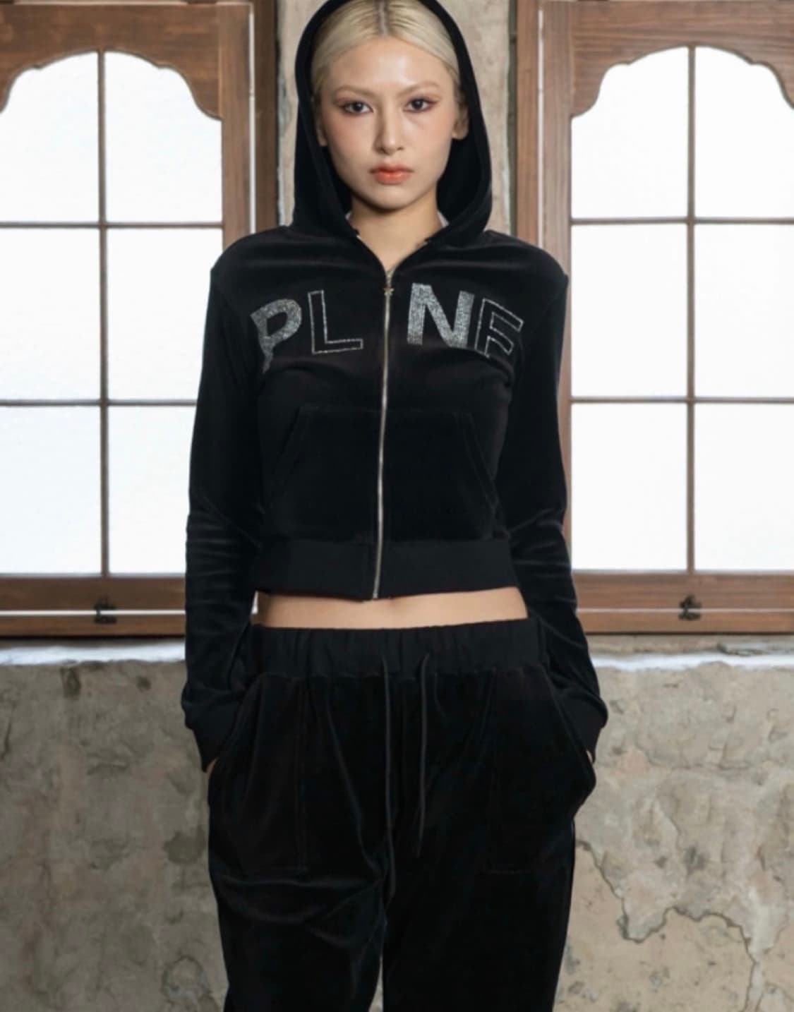 플리즈노팔로우 벨벳 셋업 플노팔 벨로아 상품이미지1