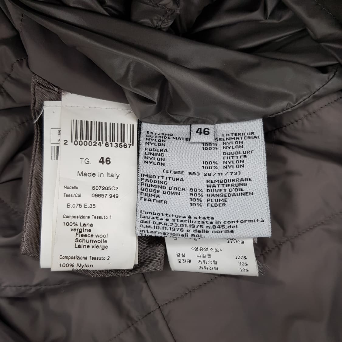 PESERICO 페세리코 패딩 라이너 투웨이 코트 46사이즈 상품이미지9