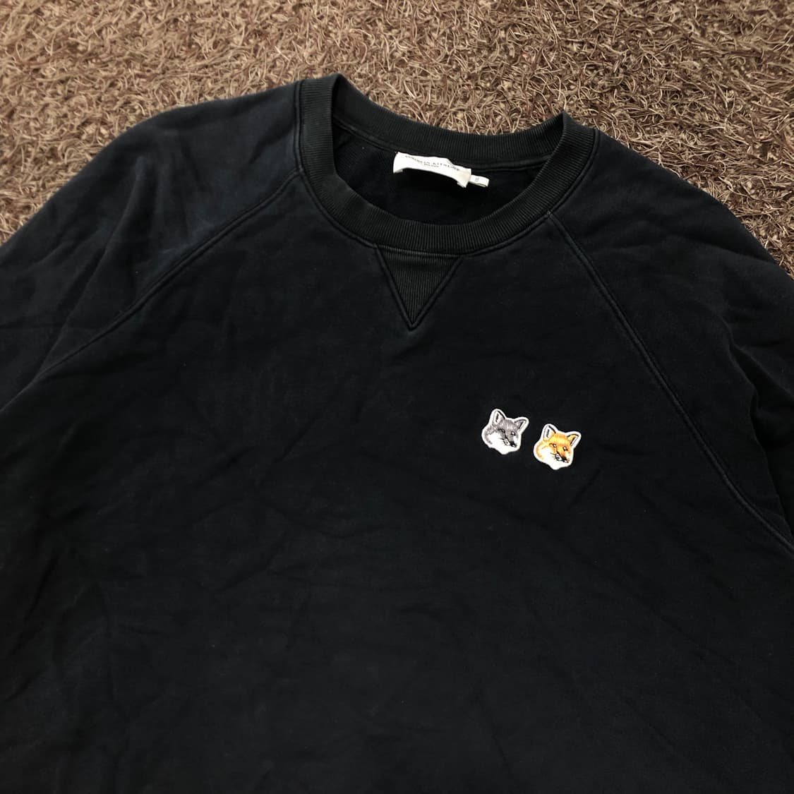 XXL 메종키츠네 더블 폭스 패치 맨투맨 스웻셔츠 상품이미지2