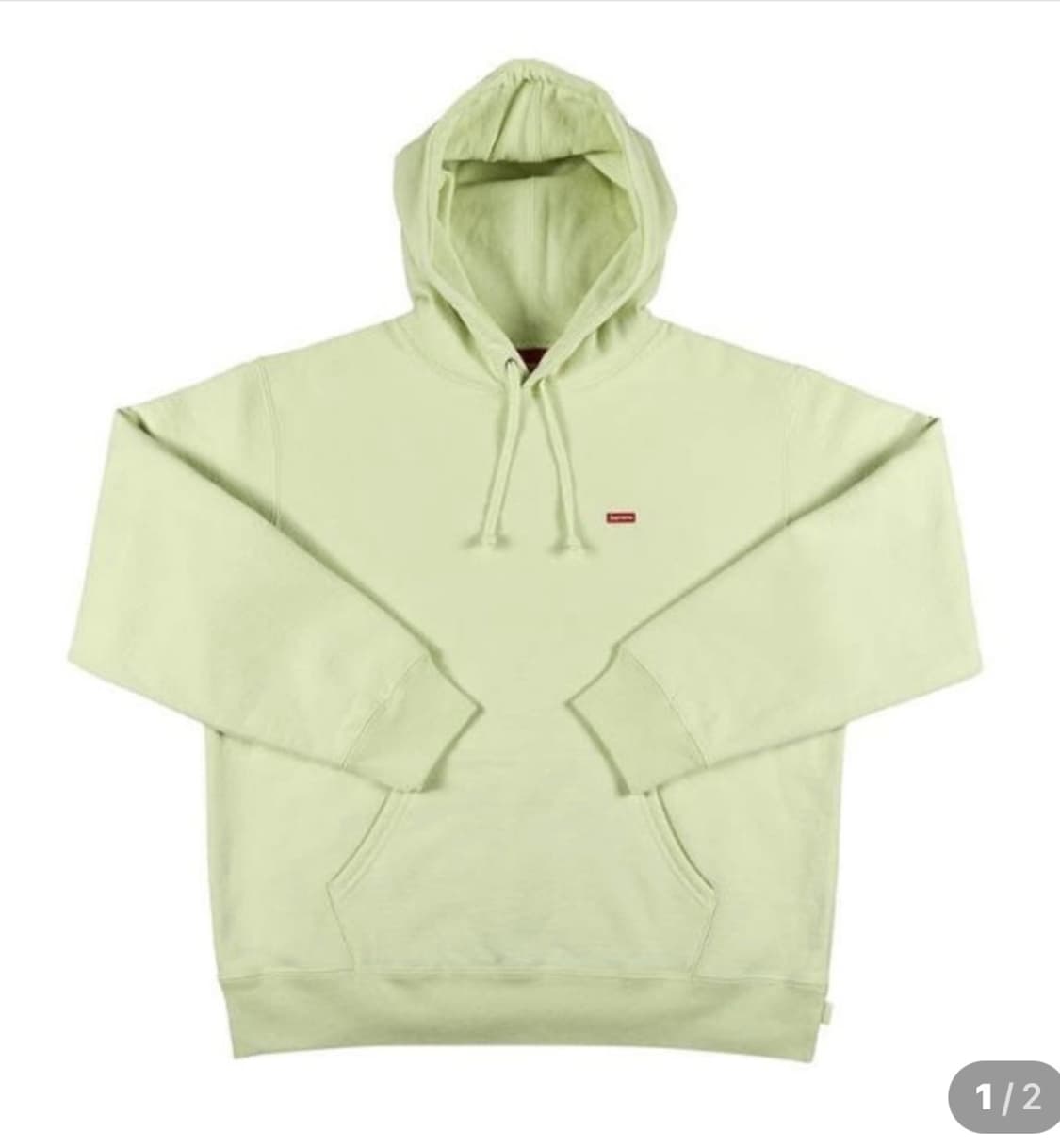 슈프림 스몰 박스 후드 스웨트셔츠 페일그린 상품이미지1