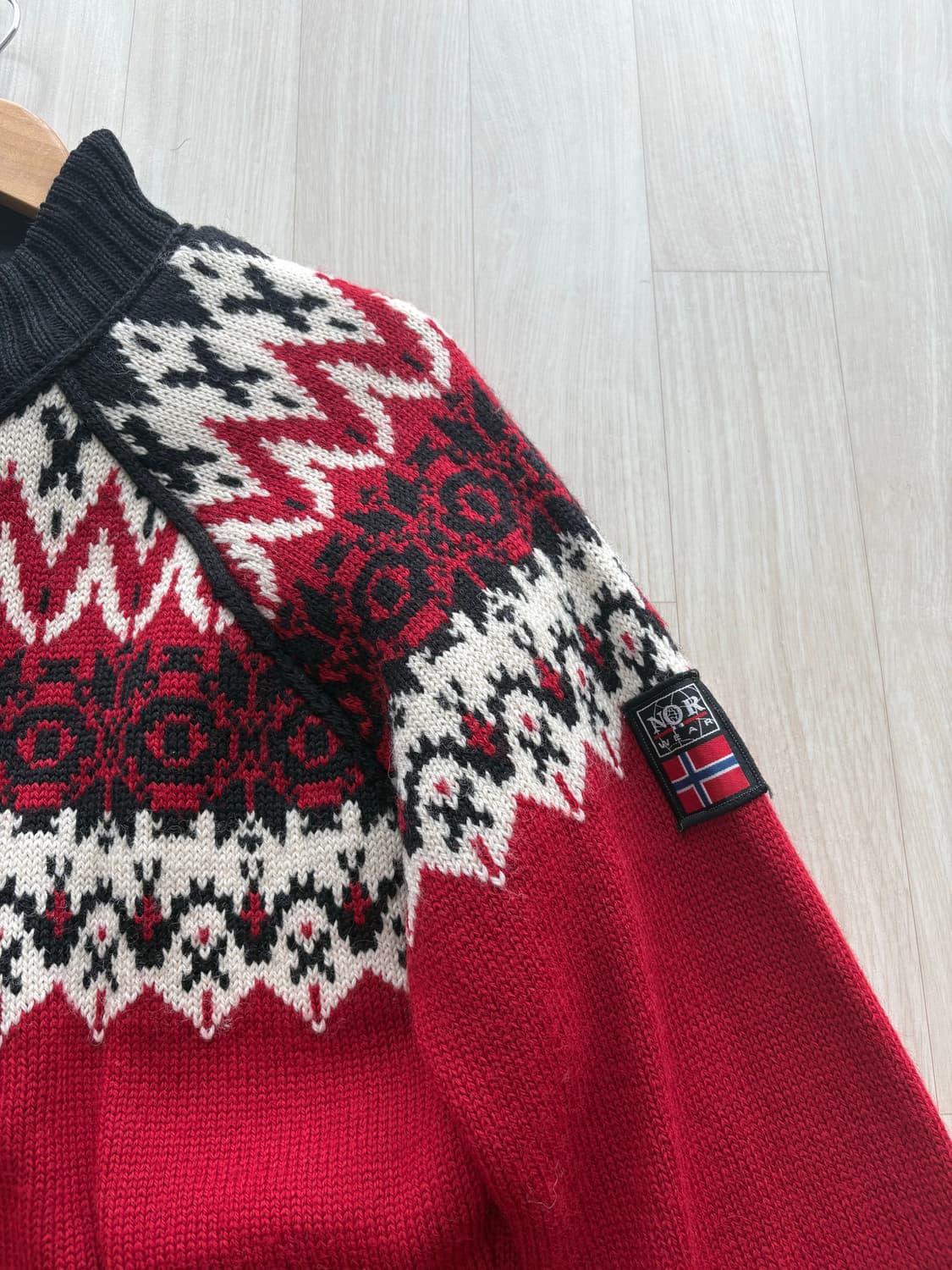 빈티지 노르딕 니트 집업 상품이미지3