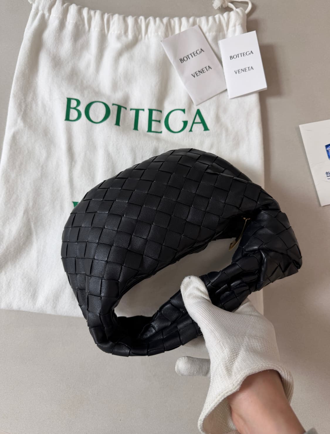 정품) 보테가베네타 조디백 미니 블랙  상품이미지4