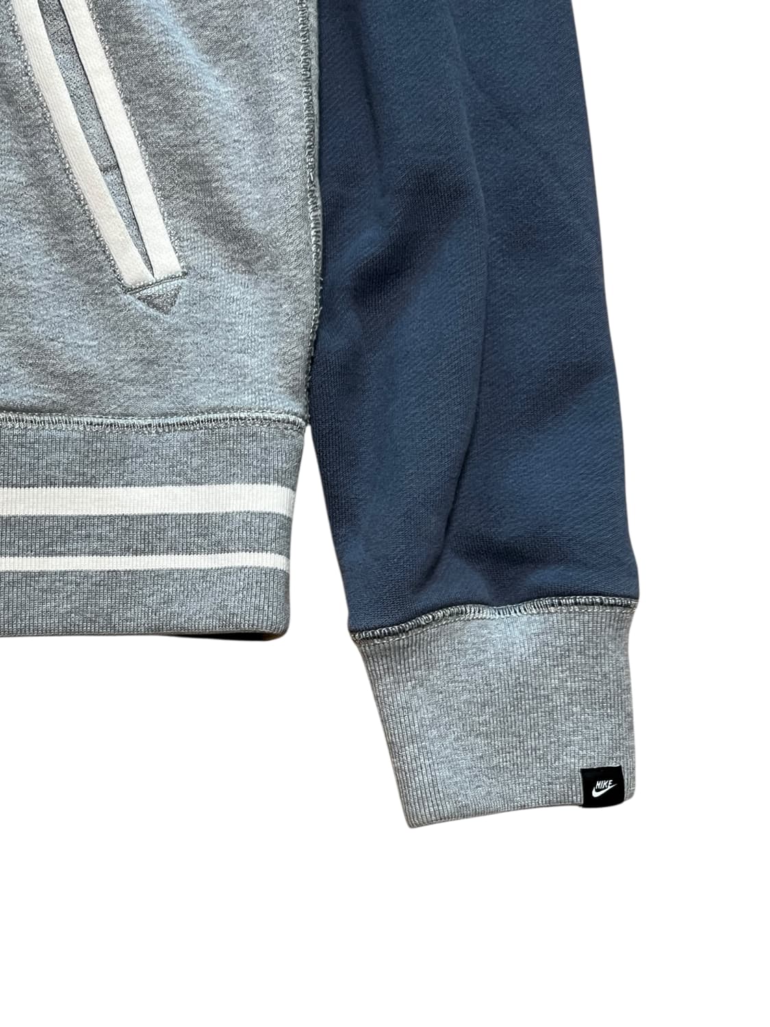 나이키 패치 후드집업 S 배색 그레이 상품이미지4