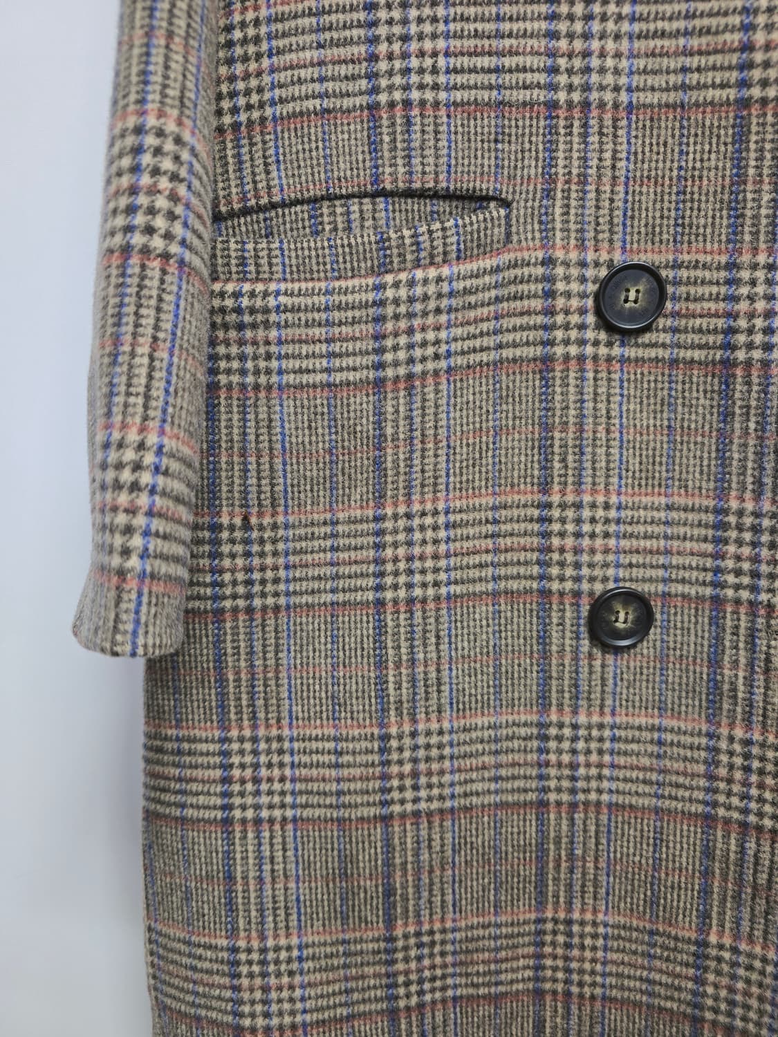 atti 올리비아 울 체크 롱코트 / 여유핏 감성코트 상품이미지3