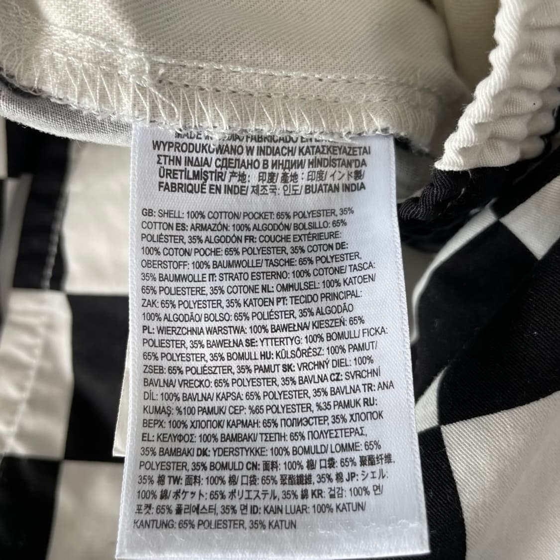 L 반스 체커보드 팬츠 바지 체크 상품이미지5