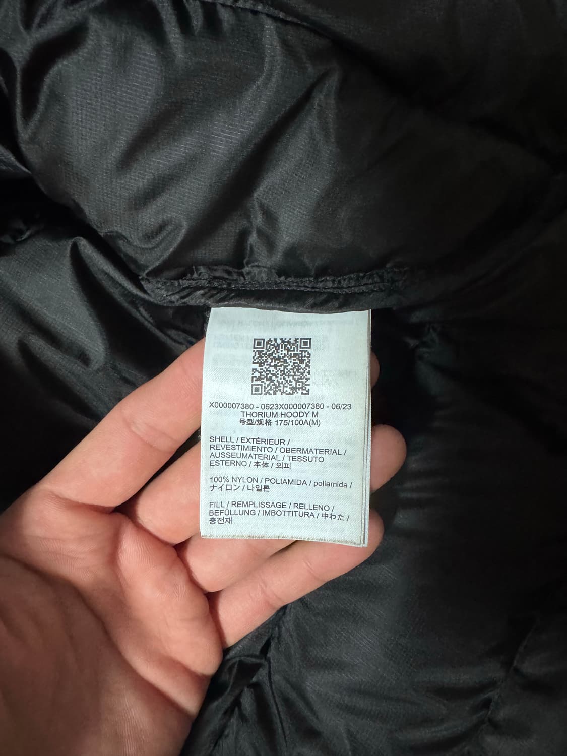 (S급) 아크테릭스 토륨 후디 블랙 M 상품이미지10
