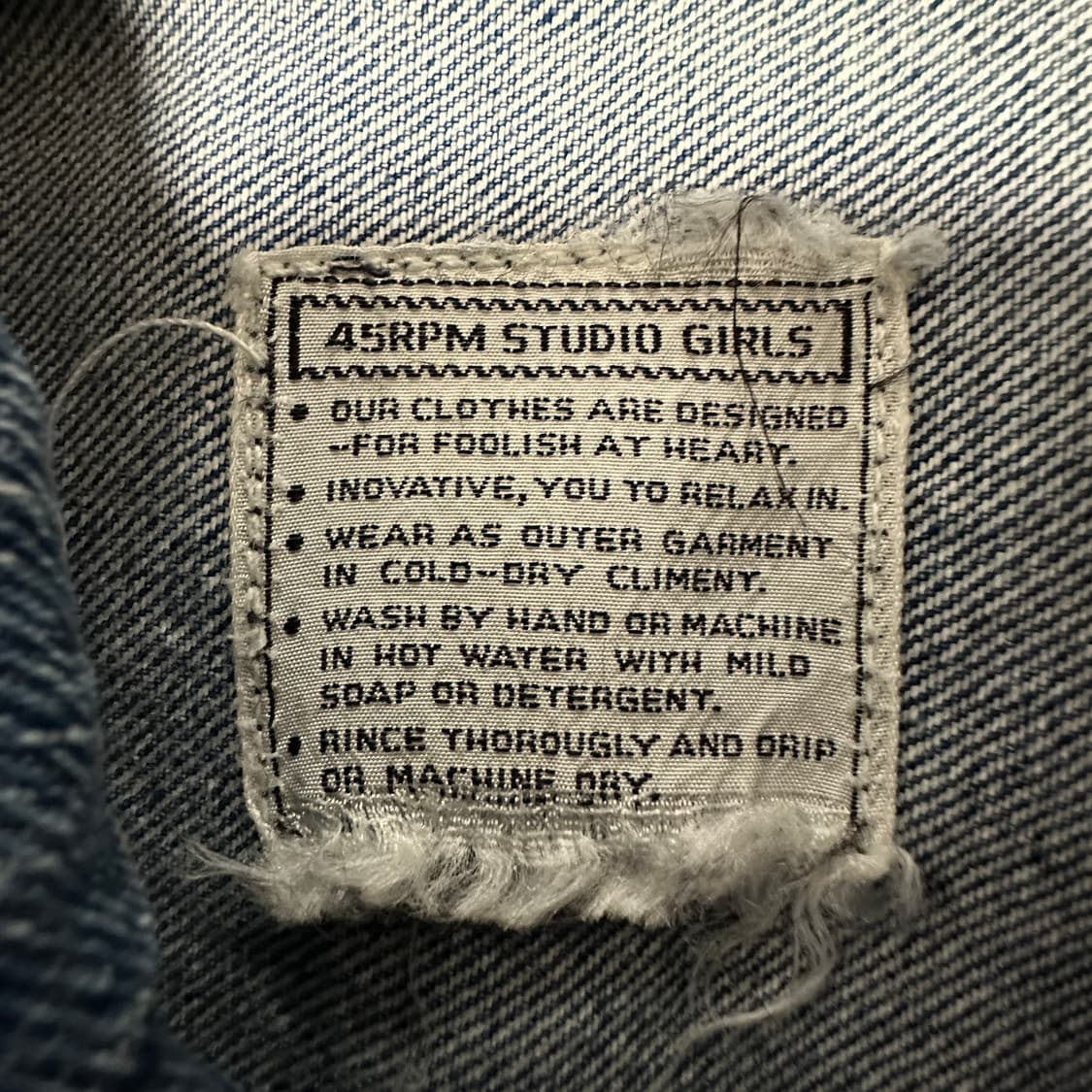 45RPM studio denim jacket 상품이미지3