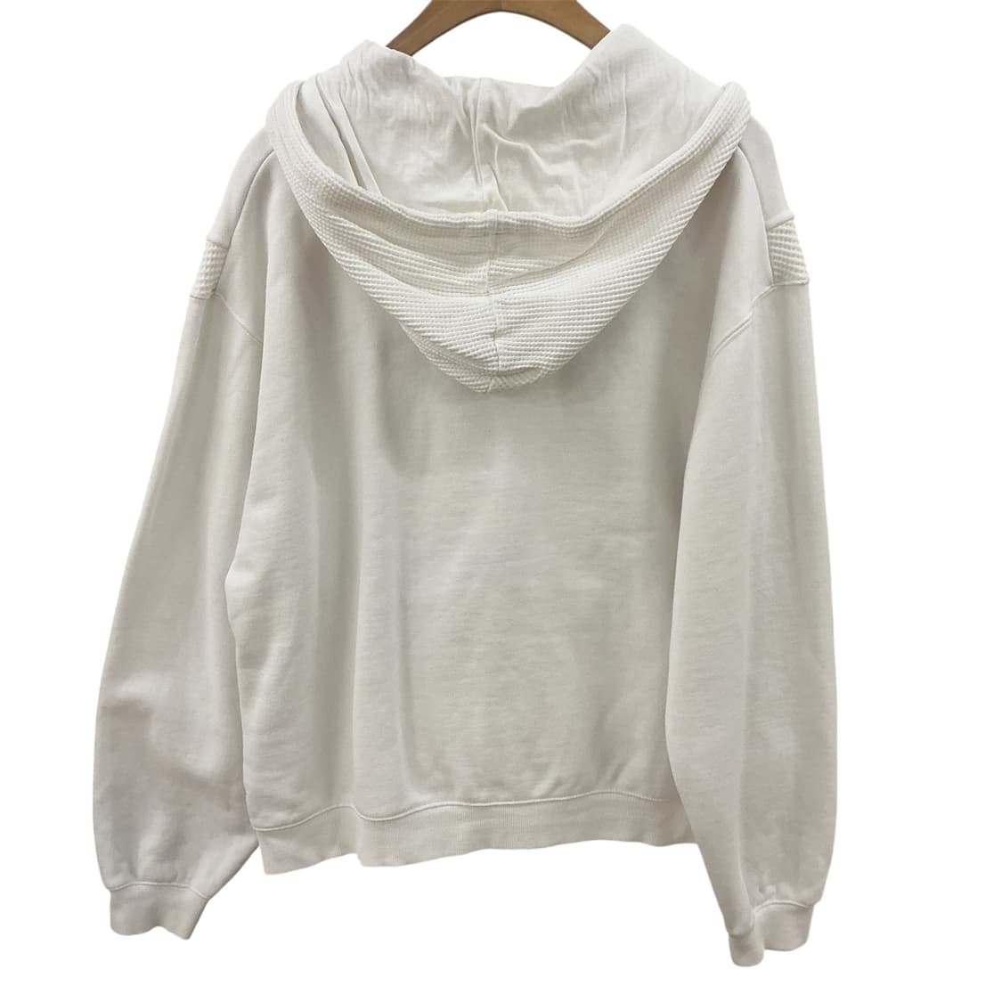 W 미스치프 패널드 와플 후드집업 상품이미지4