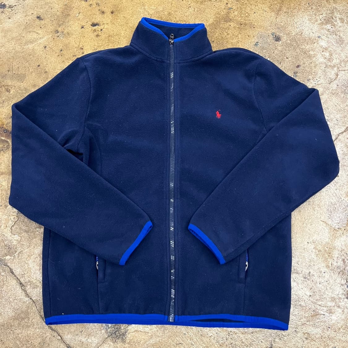 [정품/L(14-16)] 폴로 랄프로렌 레드 포니 네이비 플리스 b14 상품이미지2