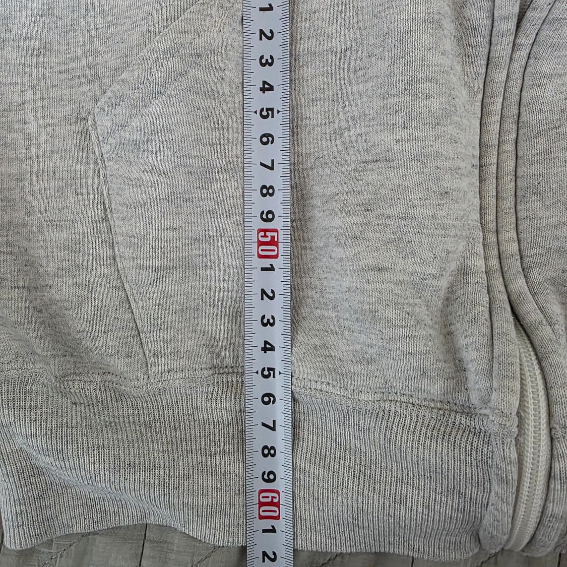 [L] 90s USA 러셀 애슬레틱 후드집업 라이트 그레이 ver.크롭 상품이미지8