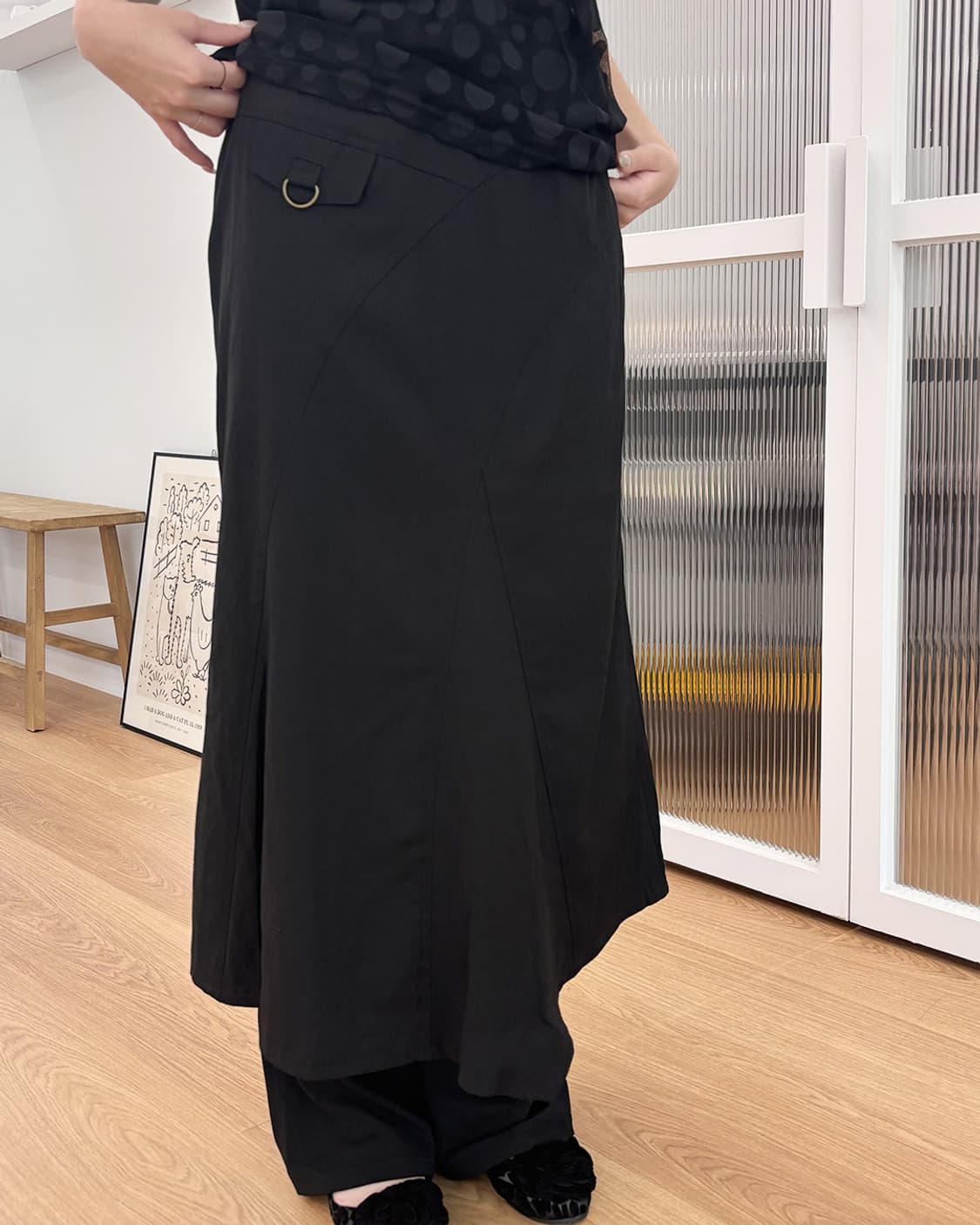 hikko unbalance long skirt 상품이미지1