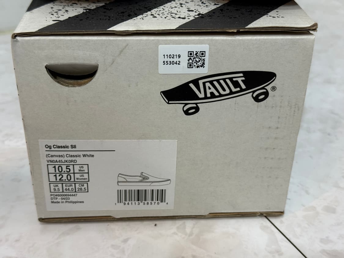 [285] 반스 볼트 OG 클래식 슬립온 화이트 상품이미지9