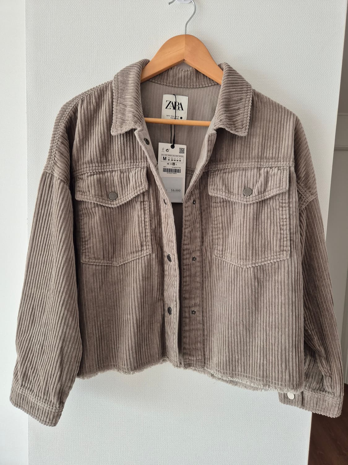 자라 코듀로이 자켓 M 새제품 상품이미지1