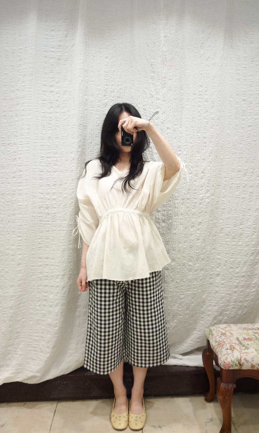 shirred lovely blouse 상품이미지4