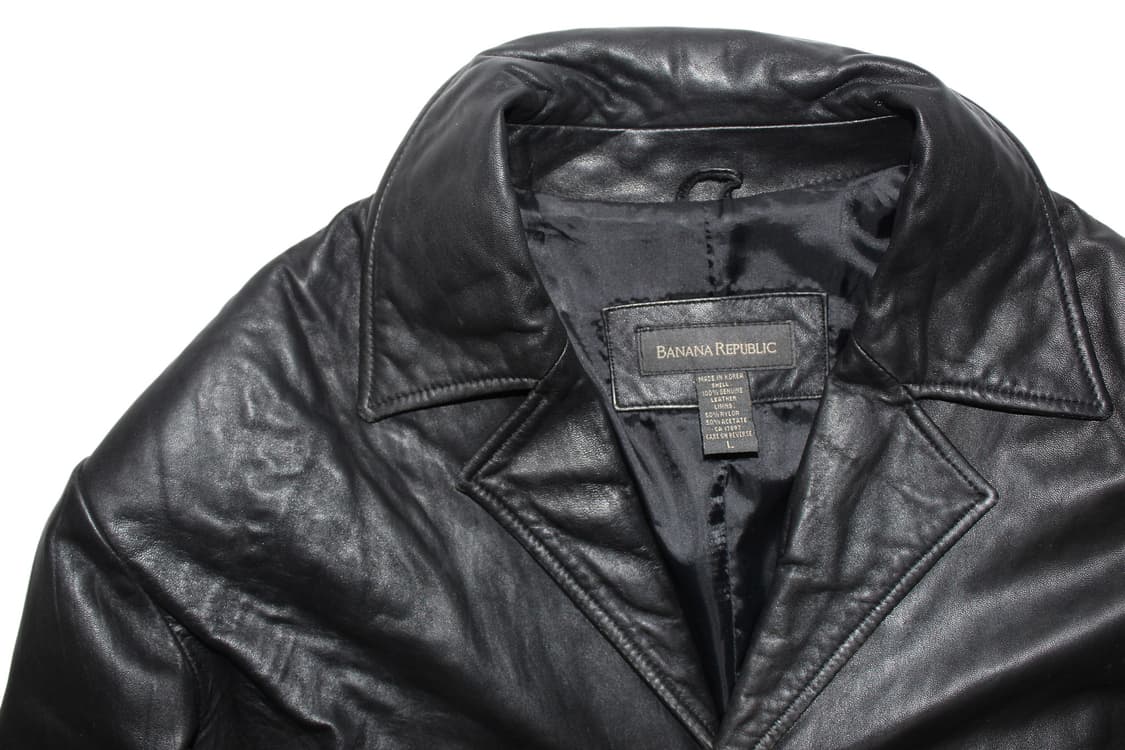 1990s 바나나리퍼블릭 카우레더 코트 상품이미지2