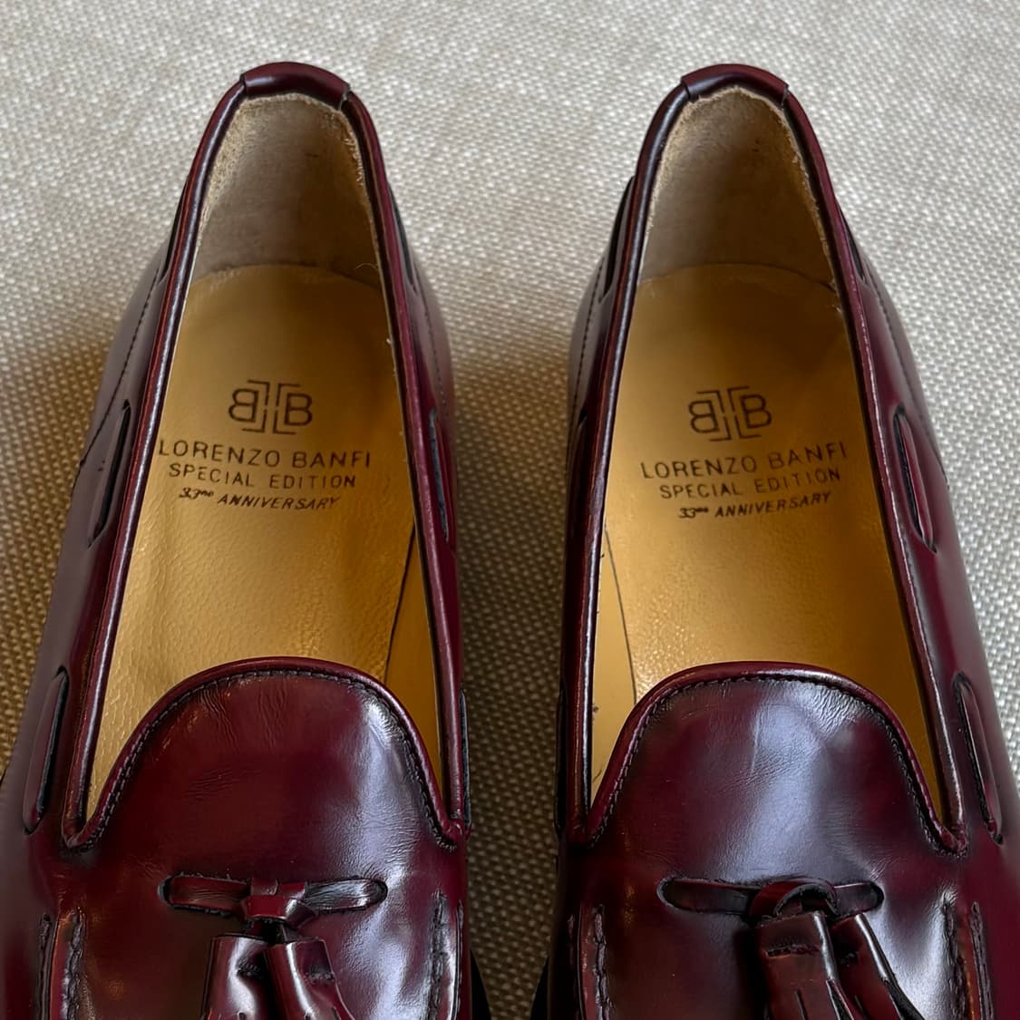 [36/230] LORENZO BANFI 33th 버건디 태슬 로퍼 상품이미지9