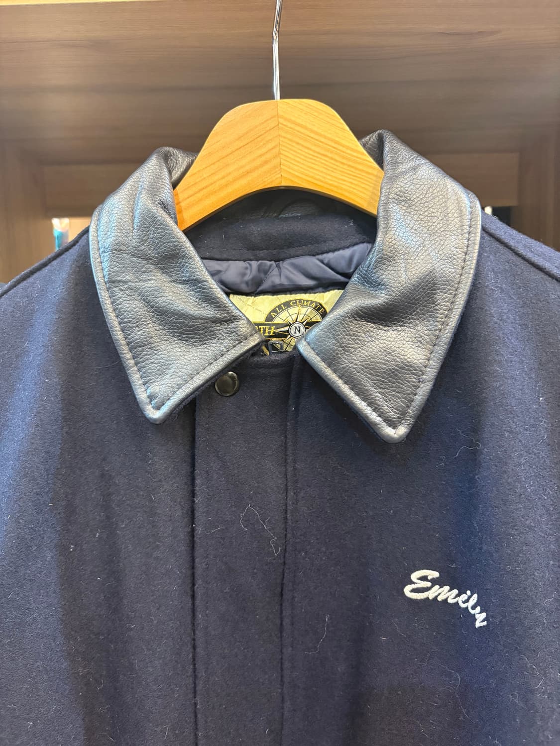 USA 빈티지 레더 바시티자켓 B57 상품이미지2