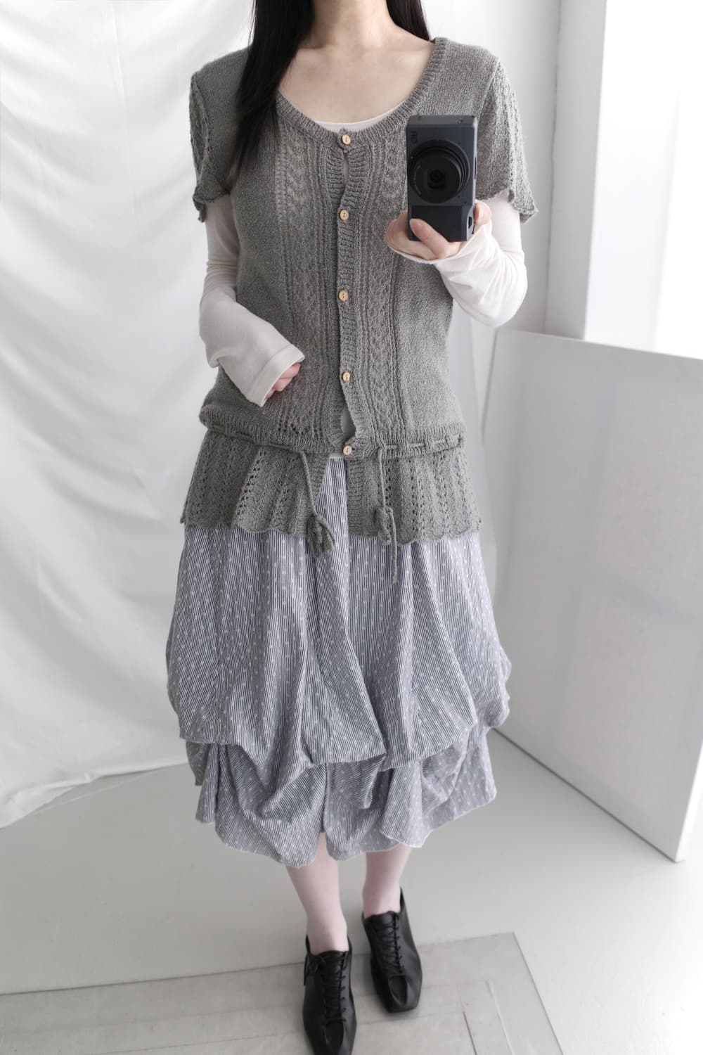 knit half cardigun 상품이미지5