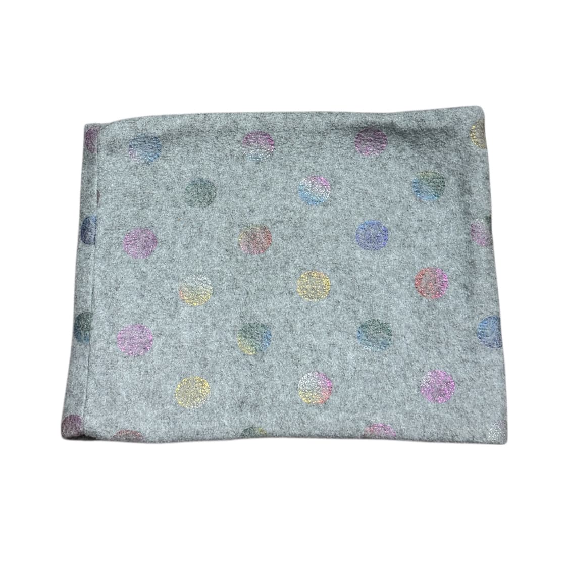 GAP 갭 도트 땡땡이 폴카 패턴 플리스 넥워머 머플러 그레이 상품이미지4